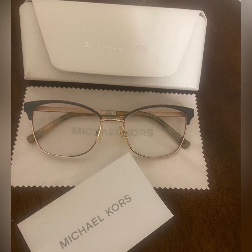 Michael Kors MK 3012 Adrianna IV Women's Eyeglasses Glasses. Gold & Grey - Picture 2 of 12